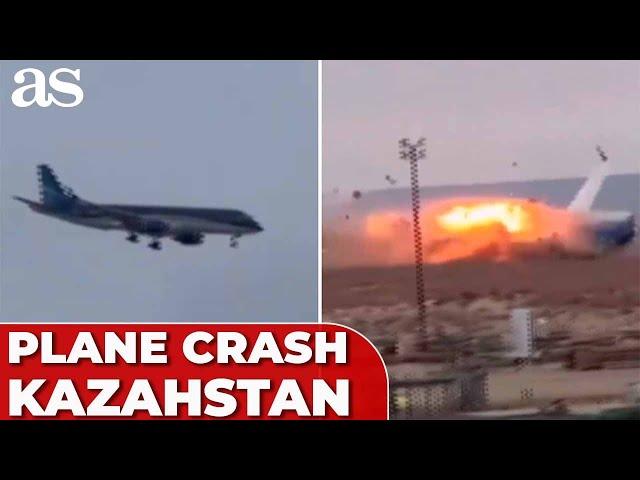 UNSEEN FOOTAGE OF PLANE ACCIDENT IN KAZAHSTAN