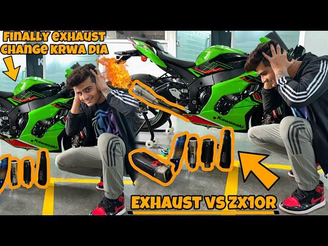 Exhaust VS ZX10R  || Amazing Sound reaction  || 2.5 lakh exhaust  @Motovloggerjannustunts