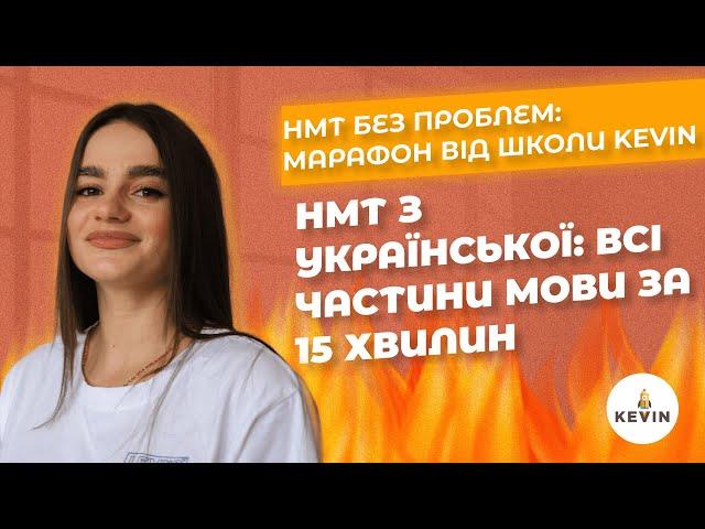 НМТ з української мови: всі частини мови за 15 хвилин  І Школа KEVIN