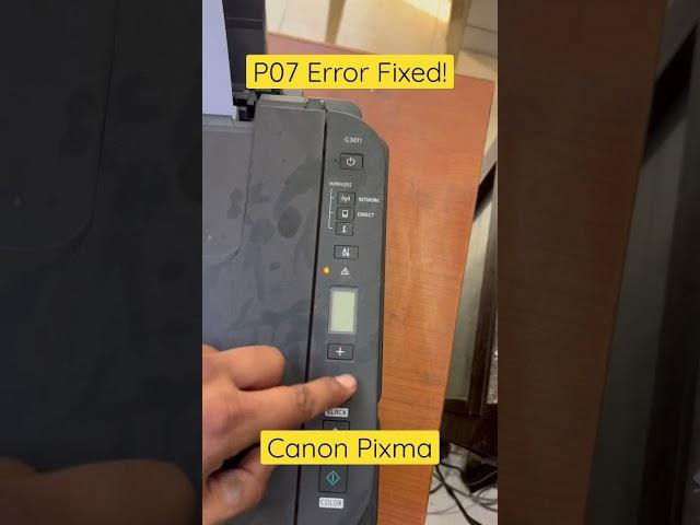 How to Fix the P07 Error on Canon Pixma Printers