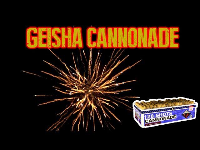 GEISHA-RUBRO CANNONADE 120 SCHUSS VERBUNDBATTERIE|| PYROLAND 115,99€|| BALD IST SILVESTER