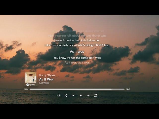 Music player widget for your desktop | Sunamu widget | Personalize decent desktop view