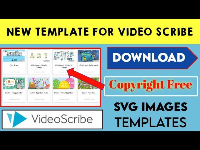 How To Add Copyright Free Template In Videoscribe 2021| Download New Template For Video scribe App