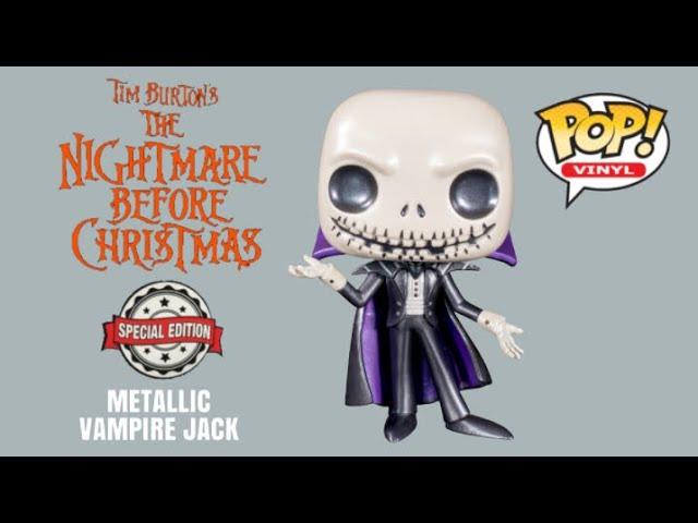 Metallic Vampire Jack Funko Pop Vinyl Disney Nightmare Before Christmas Special Edition Exclusive