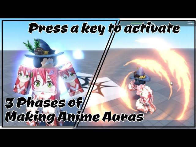 Roblox Studio - How to add Anime Auras to your game| Click a Key to activate