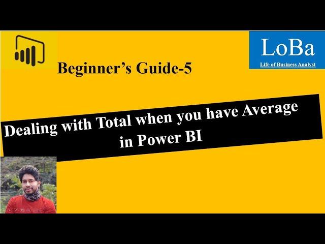 Power BI Dealing with Total when you have Average | Wrong Total in Power BI| Fix Wrong total  in PBI