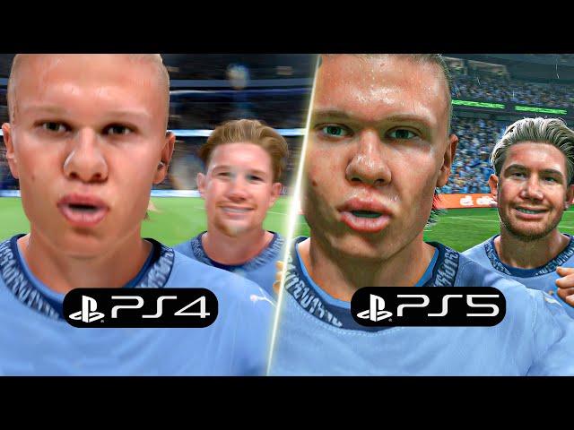 EA Sports FC 25: PS5 vs PS4 Comparison | Graphics, Player Faces, Animations, Celebrations, etc #fc25