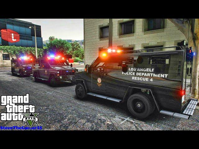 Playing GTA 5 As A POLICE OFFICER SWAT| LAPD|| GTA 5 Lspdfr Mod| 4K