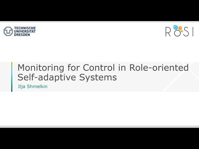 Monitoring for Control in Role-oriented Self-Adaptive Systems