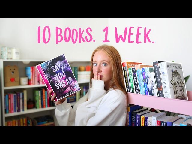 I tried to finish my ENTIRE September TBR in 1 week 