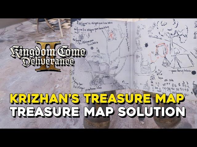 Kingdom Come Deliverance 2 Krizhan's Treasure Map Solution (X Marks The Spot Task Guide)