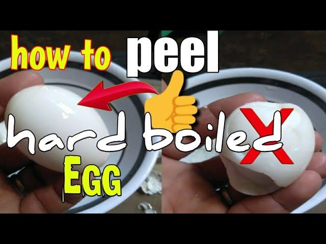 Easy Way to Peel Hard Boiled Egg