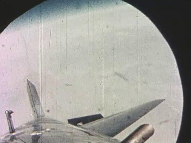 X-15 - View of Test Flight from Onboard Camera #1