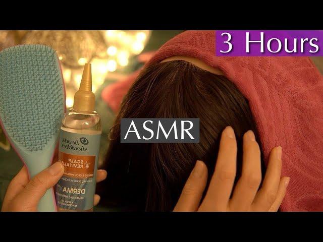 3 Hours of ASMR Sleep Massage Super Relaxing Scalp Massage No Talking