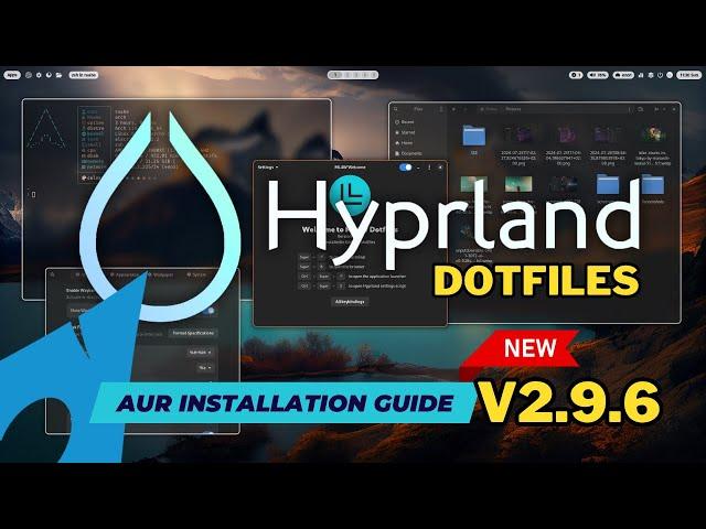 ML4W Dotfiles 2.9.6 as AUR. Easy installation of HYPRLAND for Arch Linux, Garuda, Manjaro and more