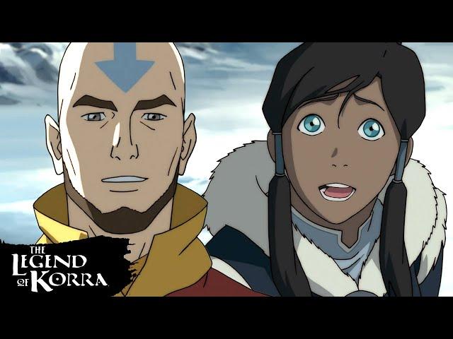 Aang Restores Korra's Bending | Full Scene | The Legend of Korra