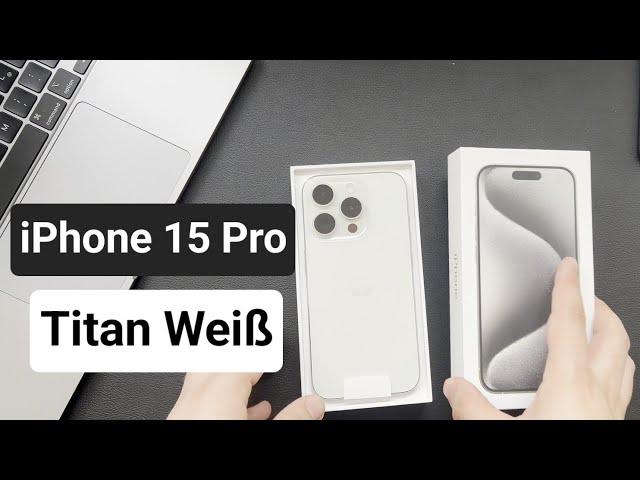 Unboxing: Apple iPhone 15 Pro Titan Weiß (White) | DiriMania