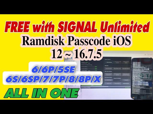 [FREE] Bypass Passcode With SIGNAL | iPhone 6S Plus iOS 15.8.1 by 007 Ramdisk #vienthyhG