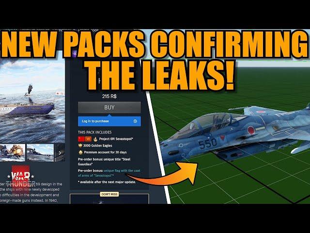 NEW PREMIUM SHIP PACKS CONFIRMING the LEAKS and IMAGES from the NEW VEHICLES again! - War Thunder