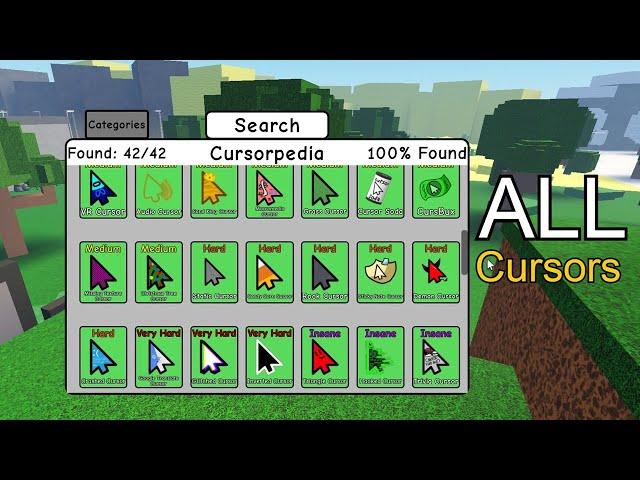 FIND THE CURSORS How to get ALL 42 CURSORS Roblox