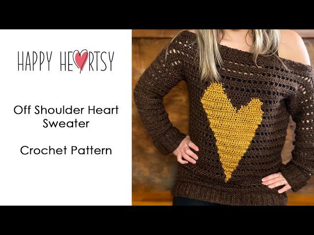 Crochet Heart Sweater Pattern