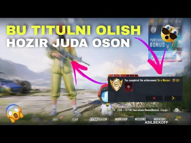 ГРОЗА ВРАГОВ TITULINI QANDAY QILIB OSON OLISH / PUBG MOBILE / ASILBEKOFF / АСИЛБЕКОФФ / ТИТУЛ ОЛИШ