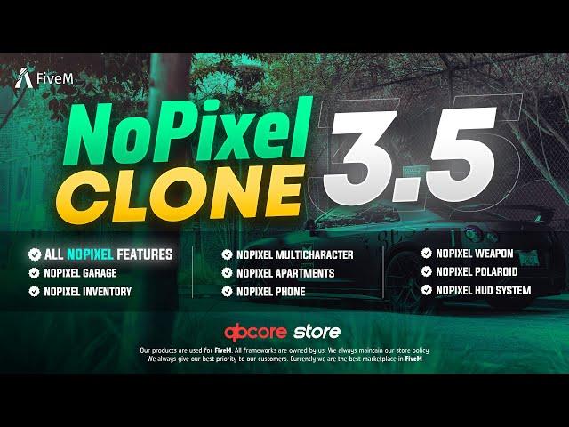 FiveM NoPixel Store Presents Latest NoPixel CLONE QBCore Server Up For Sell! #nopixel #qbcore #fivem