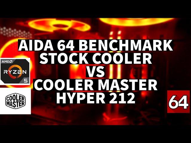 AIDA 64 EXTREME TEMPERATURE BENCHMARK | RYZEN 5 3600 |  WRAITH STEALTH VS COOLER MASTER HYPER 212