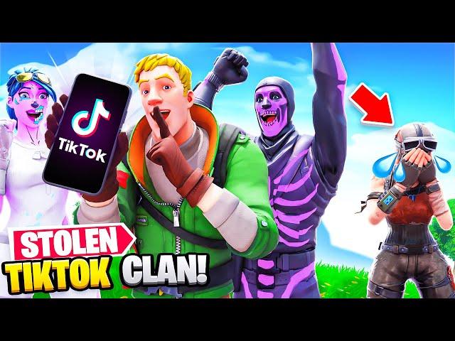 I Stole A Rare Skin TikTok Clan in Fortnite...