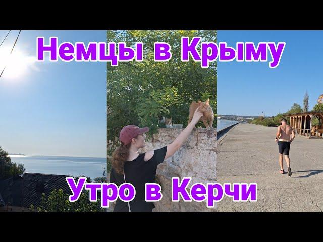 Немцы в Крыму | Утрo в Керчи | Рольф тренируется | Катя и кошки