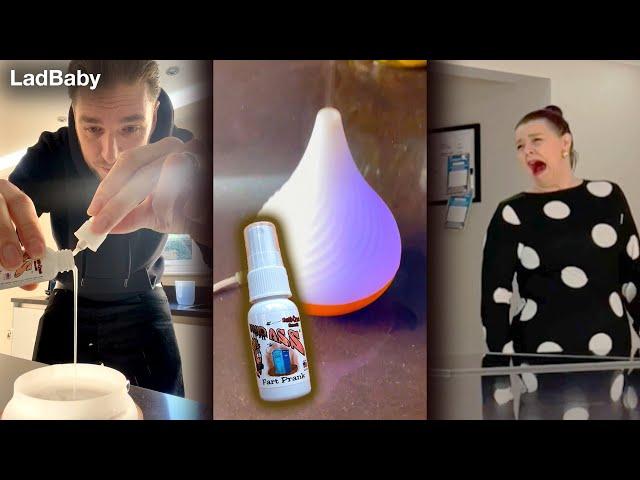 Putting FART SPRAY in Mums air diffuser Prank 