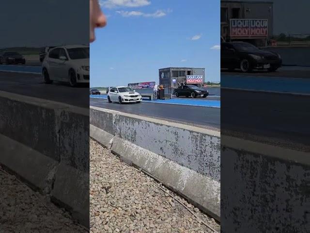 suabru sti stock turbo vs infinity g37  drag race at icar Mirabel