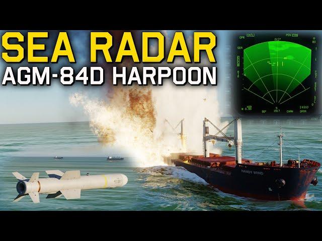 SEA Radar Mode & AGM-84D Harpoon Tutorial | DCS F/A-18C Hornet