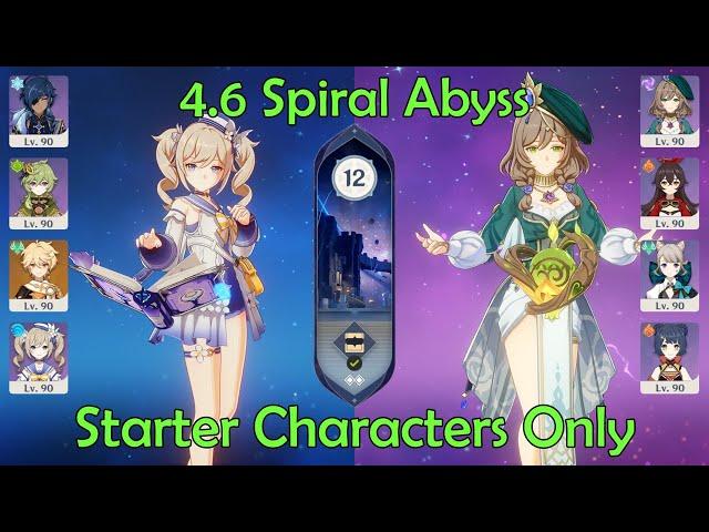 Starter Characters Only: 4.6 Spiral Abyss