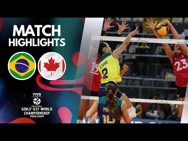 BRAZIL  CANADA [4K]  | Highlights | Girls' U17 World Championship 2024