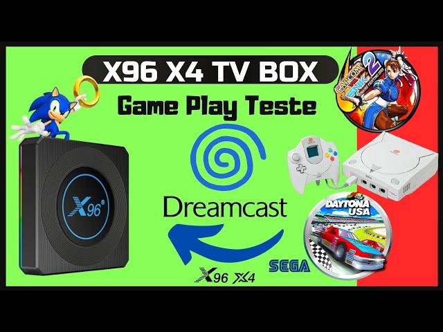 TV Box X96 X4 Amlogic S905x4 - Game Play Dreamcast Teste PT BR