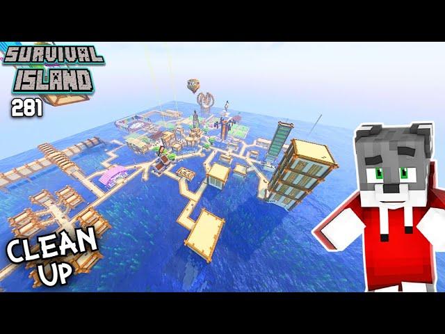 Alittle MEGA BASE clean up! - Minecraft Survival Island Ep:281