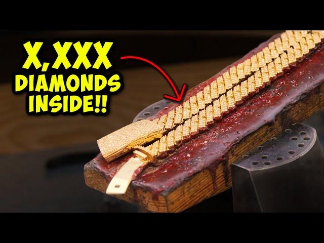 THIS is How to a Diamond Cuban Chain is Made...CRAZY!