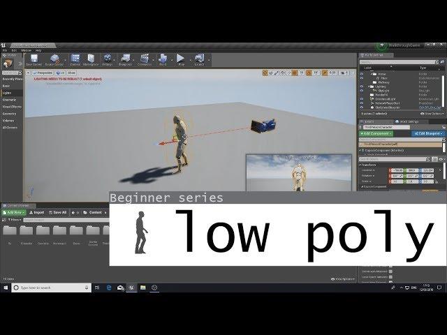 UE4 Beginner Tutorial series: Low Poly Survival Game #1 (Introduction)