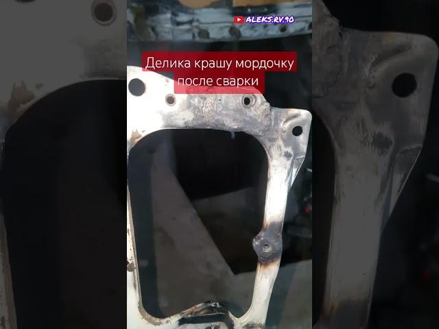 Делика покраска морды после сварки. Архив май 2024г. #aleksrv90 #delica #welding #misubishi #делика