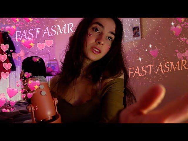 ASMR | Fast & Agressive Para DORMIR (Mouth sounds , Visuales,  mic pumping...)