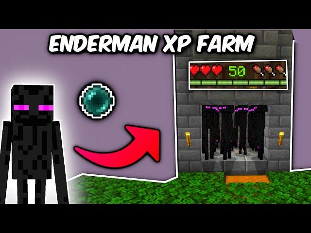 Einfache Enderman XP Farm! Minecraft Bedrock 1.21