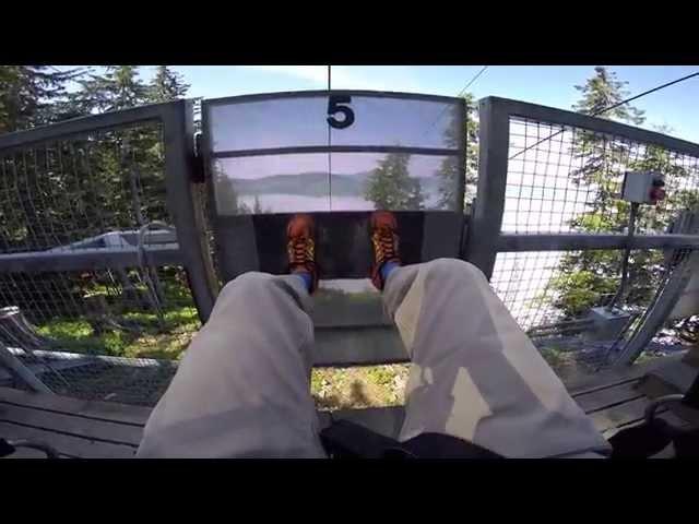 INCREDIBLE..zip-line through the clouds! Icy Strait Point Alaska - world's largest!