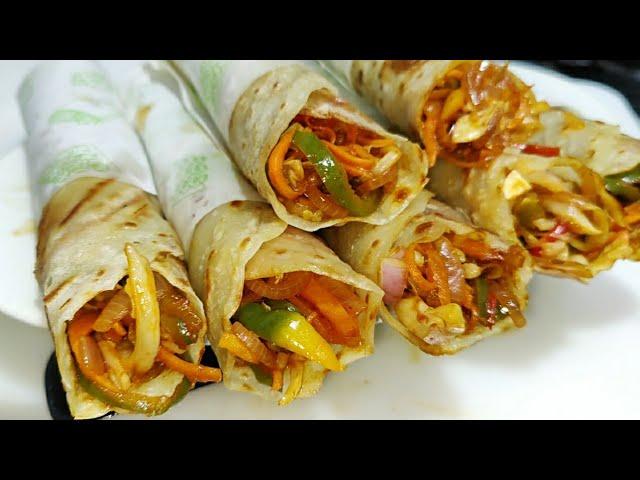 Veg Roll Recipe |स्वादिष्ट झटपट बन जाने वाले वेज रोल |Street Style Veg Roll |Veg Frankie |Chef Ashok