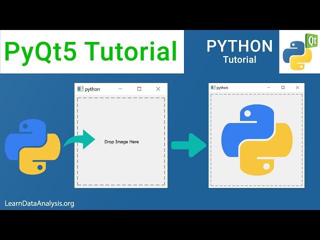 How to implement image drag and drop feature | PyQt5 Tutorial