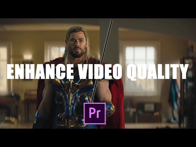 How to ENHANCE video quality in PREMIERE PRO!