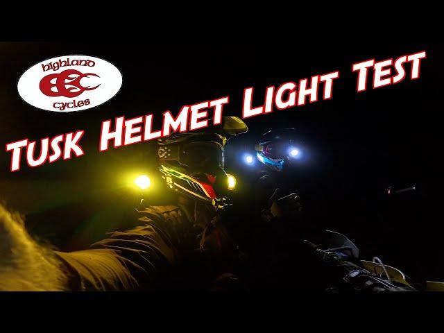 Tusk Helmet Light Test | Riding Dirt Bikes At Night | Highland Cycles