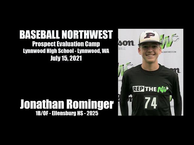 Jonathan Rominger Baseball Northwest PEC July 2021, 2025 Grad