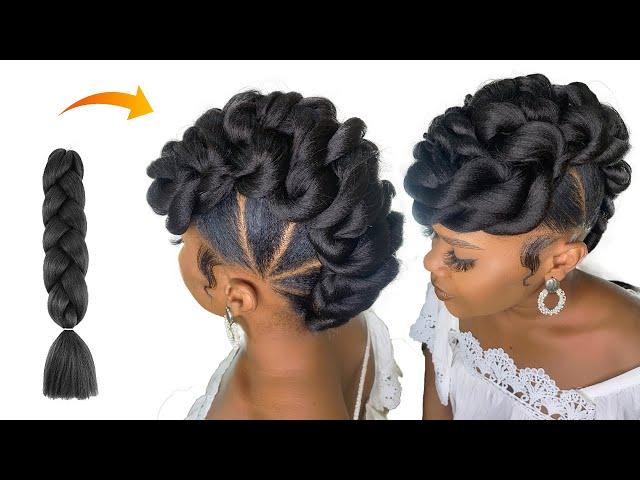 BOMB Easy Bridal Hairstyle Using Braid Extension/ Easy steps