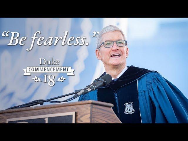 Tim Cook: "Be Fearless" | Duke University Commencement 2018 Speech